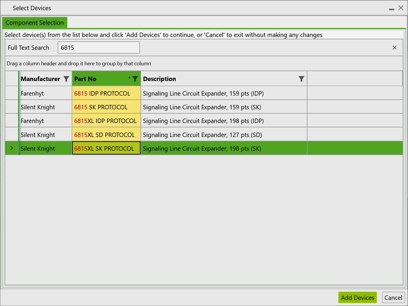 Add a card to an existing panel - Cadgen Software