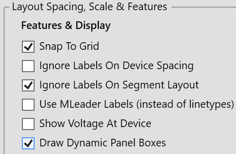 Display Options continued