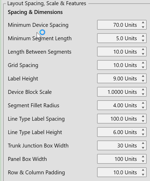 Spacing & Sizing