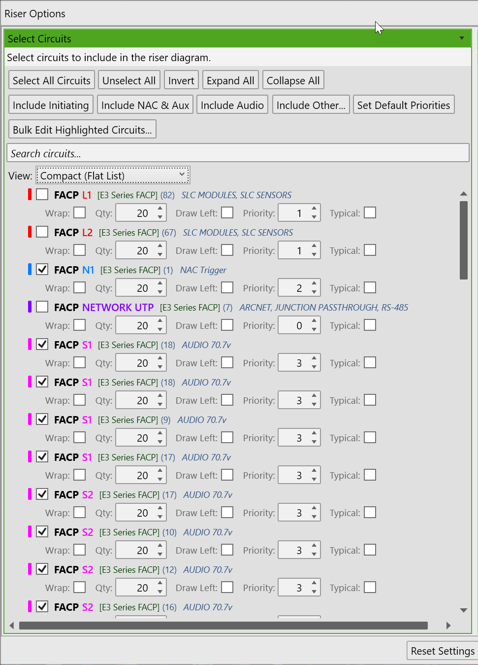 Grouped by Part Number view