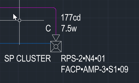 Distributed label example