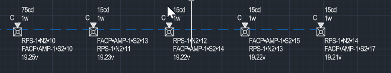 Voltage display with red warning